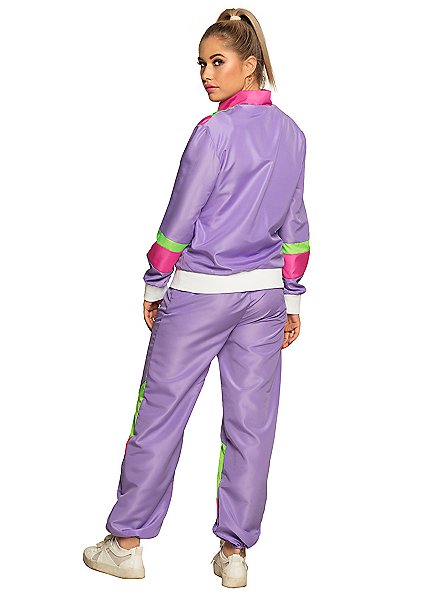 80s tracksuit purple for women 